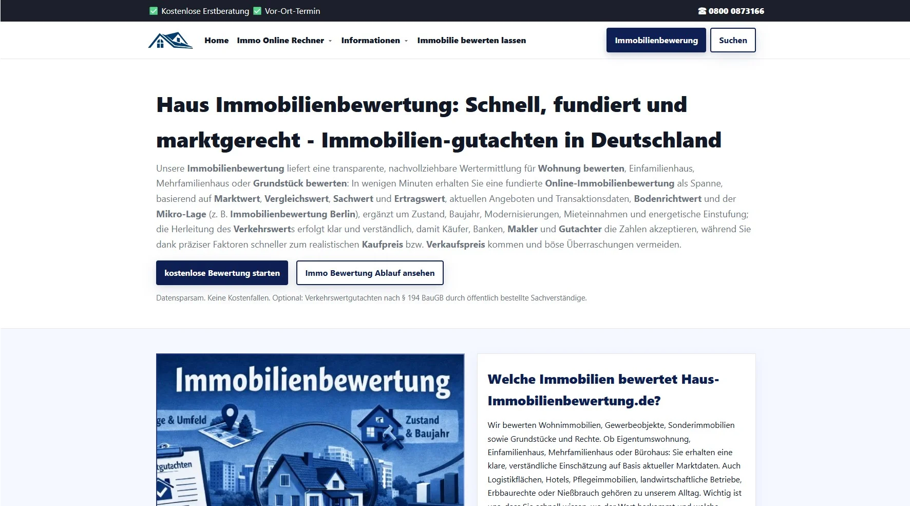 Haus Immobilienbewertung